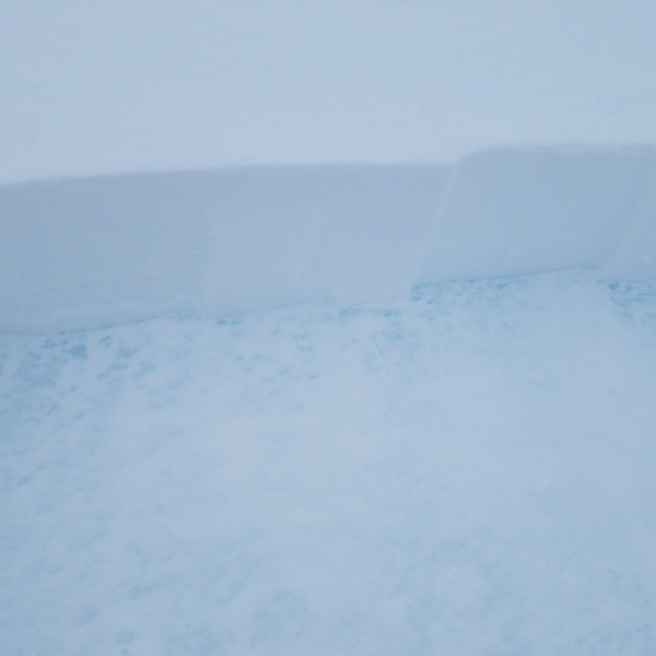 Soft slab atop impenetrable ice layer Soft slab atop impenetrable ice layer