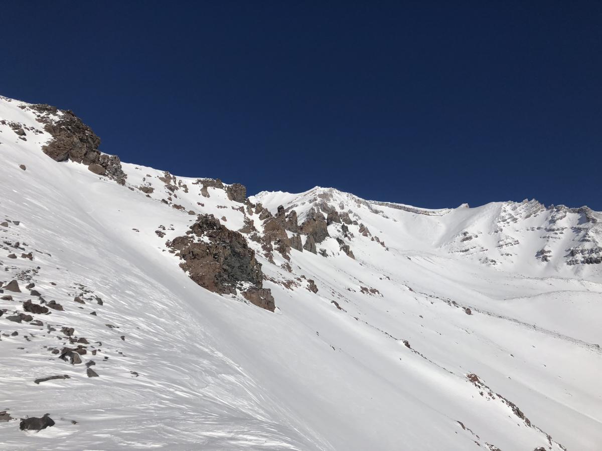 Looking into Avalanche Gulch Looking into Avalanche Gulch
