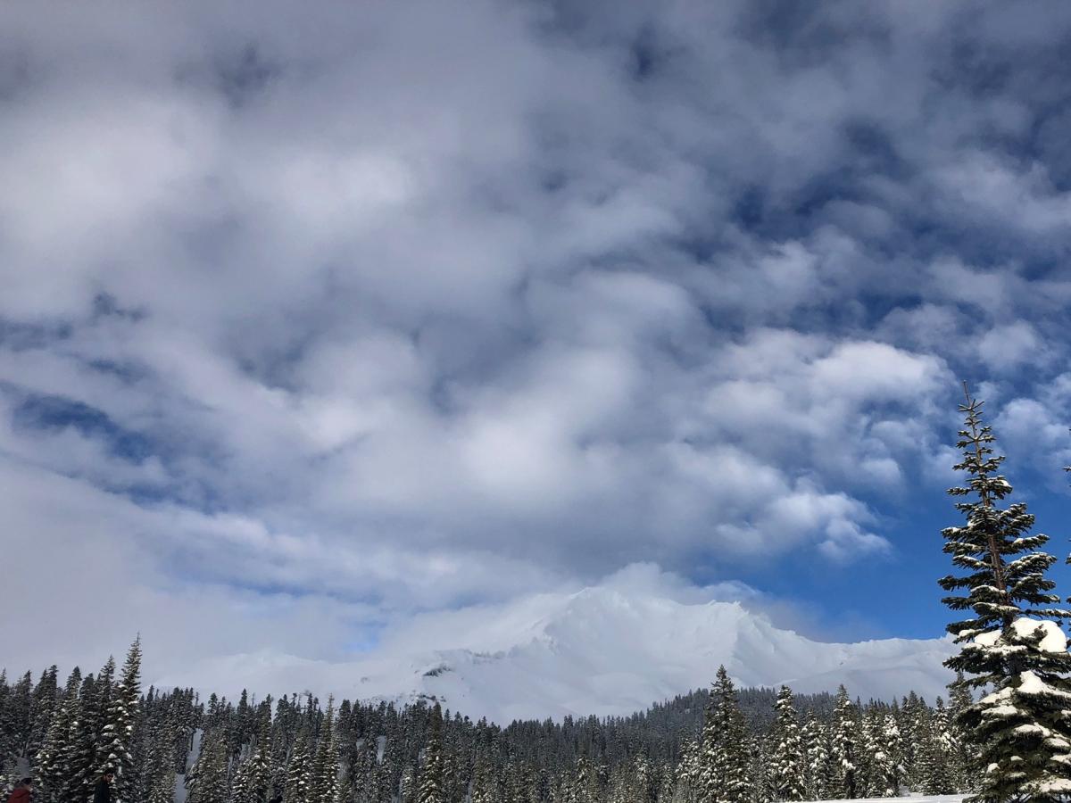 Skies cleared around 4 pm giving this gimps of the mountain Skies cleared around 4 pm giving this gimps of the mountain