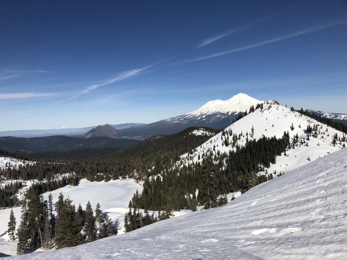 Looking towards Left Peak from near Heart Lake