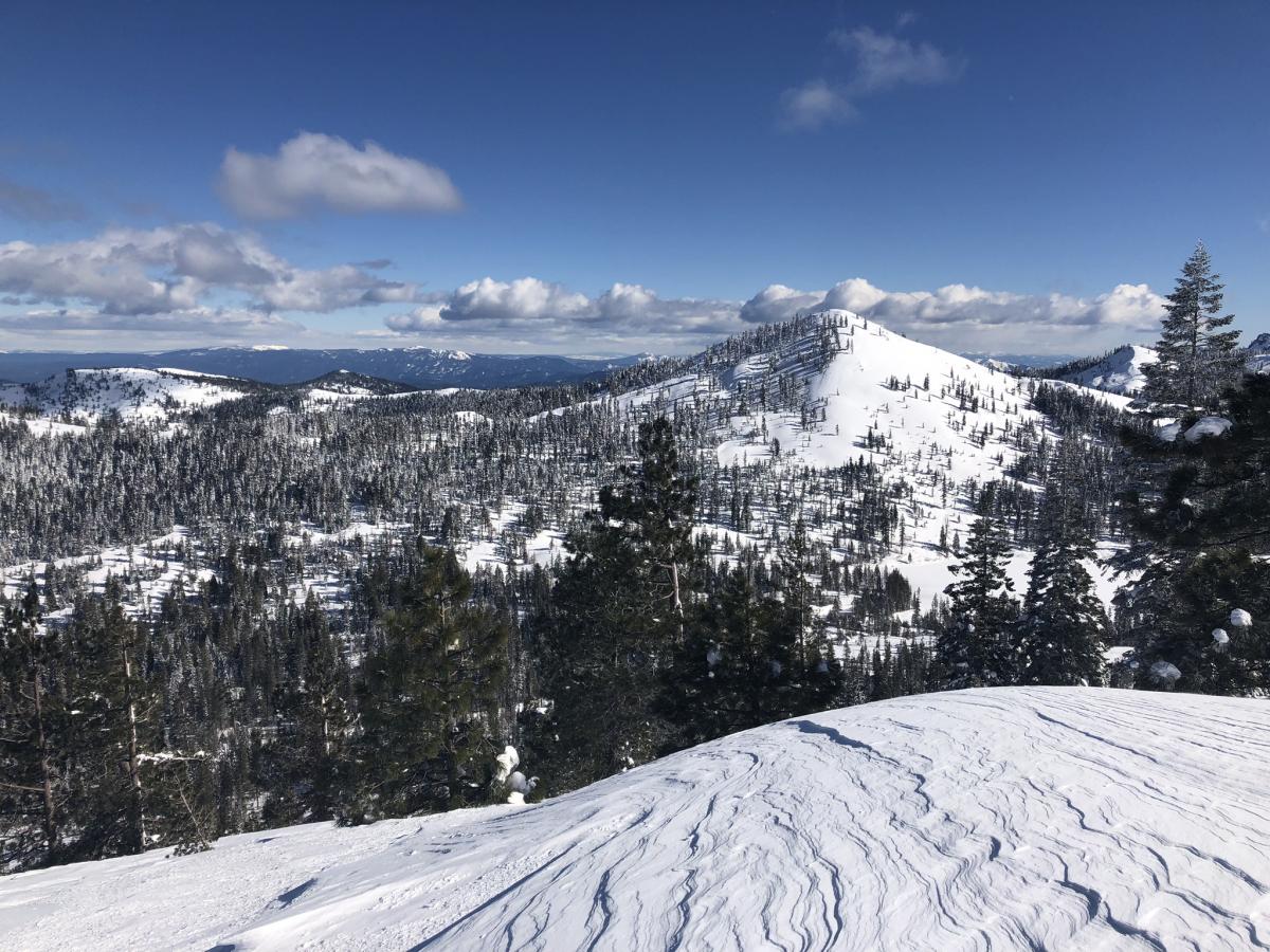 View of Left Peak From Right Peak Castle Lake