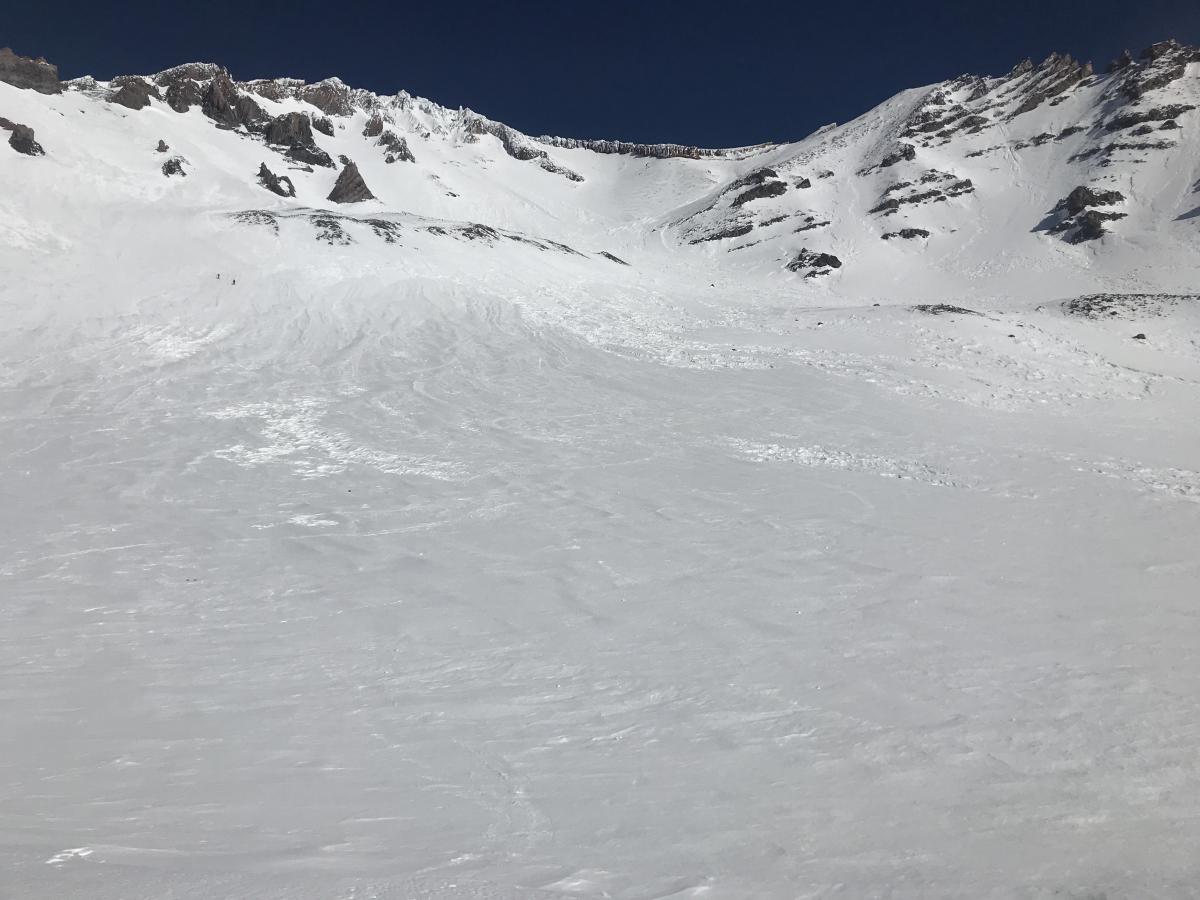 Avalanche Gulch, viewed from Helen Lake (10,400 ft) Avalanche Gulch, viewed from Helen Lake (10,400 ft)
