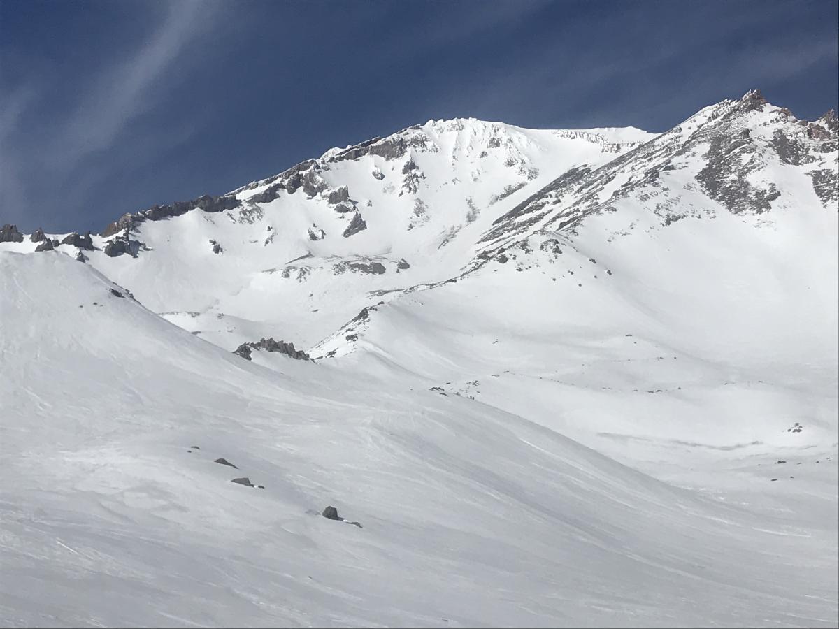 Old Ski Bowl and Avalanche Gulch split by Green Butte Ridge Old Ski Bowl and Avalanche Gulch split by Green Butte Ridge