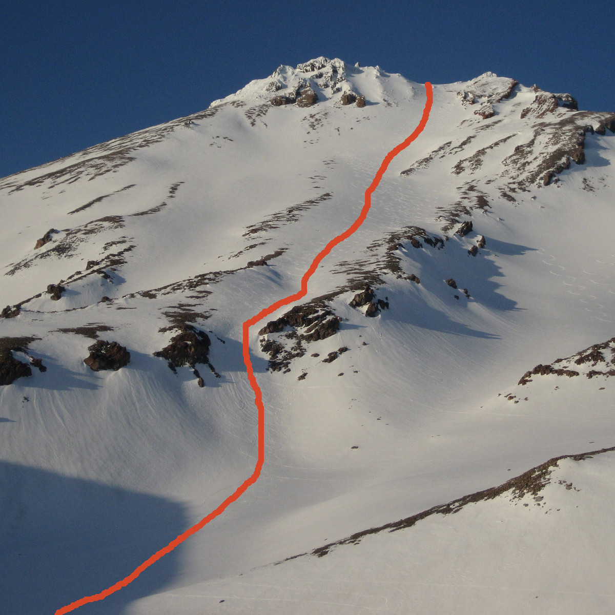 West Face Climbing Route