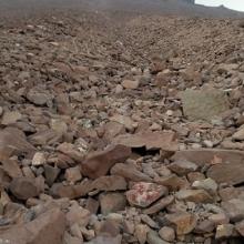 The Lightning Bolt Couloir without snow