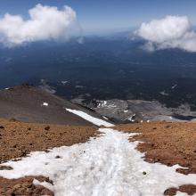 Melting quickly above the Redbanks.