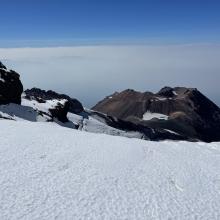 Saddle ridge between Shasta and Shastina.