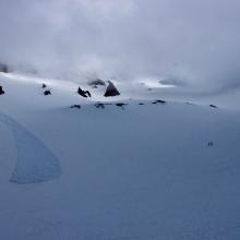 several other natural wet loose avalanches occurred on the 23rd in Avalanche Gulch
