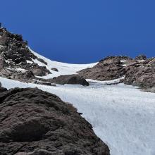 Topping out wintun glacier, 13,500ft. Rocky patch’s. 