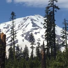 The Clear Creek route (center of photo) as of 6-4-2016