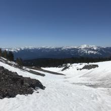 Snow surfaces in Avalanche Gulch 