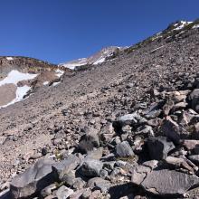 The last traverse to Hidden Valley has melted out to the summer trail