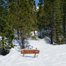 Sign at 5700'.