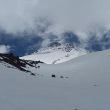 Clouds clear and Hotlum Bolam Ridge comes into view. 