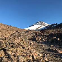 Headed up from camp