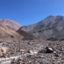 Looking up towards Cascade Gulch from the entrance to Hidden Valley. 