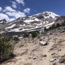 Dry trail above treeline.