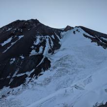 Looking Down at Whitney Glacier