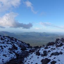 multiple open water sources can be found at the standard high camp between 10,200-10,400ft