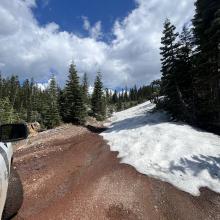 Furthest driven point to Brewer Creek from Highway 97.