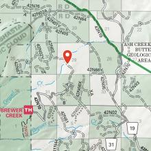 Waypoint is furthest driven to Brewer Creek from Highway 97.
