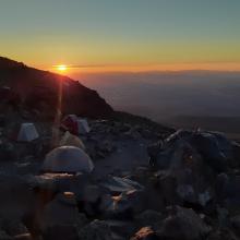 Sunset overlooking the Shasta Valley