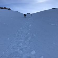 climbing conditions below redbanks