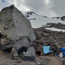 Plenty of bivy sites and camps like this. This camp is at 10,400'.