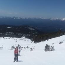 Corn snow in Giddy Giddy Gulch