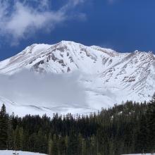 South side from Bunny Flat, trailhead plowed year round and open. 3.25.21