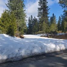 Intersection of Clear Creek road and Pilgrim Creek road on 3.25.21