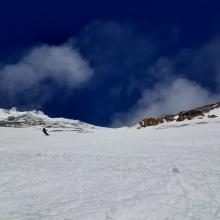 Descending the West Face