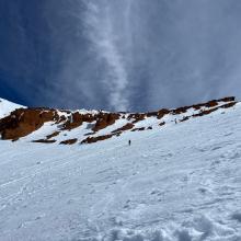 Redbanks chutes view from near The Heart