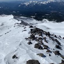 Looking down Green Butte ridge