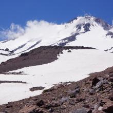 6/19 Looking at the snowfield