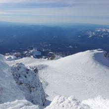 View of Summit plateau from the summit