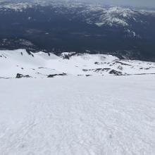 Looking back down at Hidden Valley 