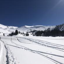 Looking towards Green Butte Ridge from Avalanche Gulch