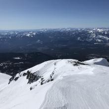 looking back down, Casaval Ridge lookers left 