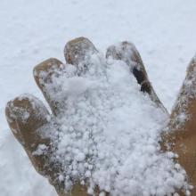 5 millimeter large graupel grains