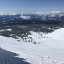 Looking into powder and sun bowl