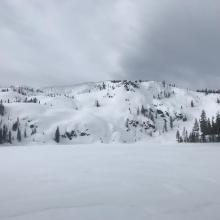 Middle peak at Castle Lake