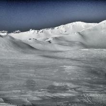 Looking up into the Old Ski Bowl from about 9,000 feet