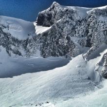 East aspect of Green Butte, this entire slope slid sometime in the past week.