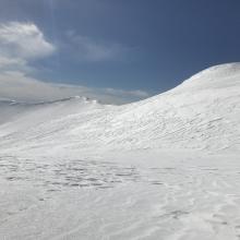 Snow surfaces in the Old Ski Bowl