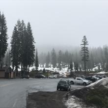 Bunny Flat trailhead on 1.4.18 at 1300 hrs