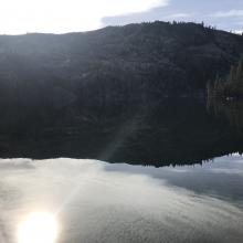 Castle Lake, high and dry, Middle Peak