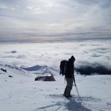 View from 11000 ft in Avalanche Gulch