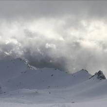 East aspect of Green Butte Ridge from 10k in Old Ski Bowl