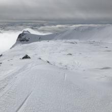 Scoured moraine tops, 9,500 feet